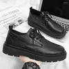 Dress Shoes Men's Autumn Black Casual Sneakers Sports Pure Kitchen Chef Leather Work Suit Fashion
