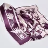 Hangzhou jedwabny kwadratowy szalik Neckerchief 65*65 cm jedwabna chusteczka dla kobiet z nadrukiem bandana 100% prawdziwy jedwabny kwadratowy szaliki 240325