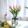 Dekorative Blumen im Ins-Stil, künstliche Blume, Tulpe, grüne Pflanze, Desktop-Dekoration, Vase, Simulation, Wohnzimmer, Heimdekoration, umweltfreundlich