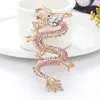 Ganci Zodiaco cinese Drago Gioca Perla Ornamento Diamante Portachiavi creativo Ciondolo in metallo