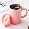 Mugs Water Mug Multi-function Leak-proof Stainless Steel Heat Insulation Double-layer Taza Coffee Anti-scald 500ml Portable