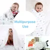 Filtar baby swaddle filt muslin 1 pack för flickor pojkar mjuk silkeslen mottagande wrap stora 47 x tum