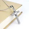 Pendant Necklaces 1Pcs Hip-Hop Cross Necklace Zinc Alloy Punk Design Classic Black Chain Choker Men Women Jewelry Drop Delivery Pendan Dhdfu