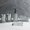 Set di accessori per il bagno Articoli per il bagno di lusso leggeri Sier Portaspazzolino Bocca Tazza Portasapone Bottiglia di lozione Decorazione della casa Drop Delive Dha6E