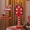 Party Decoration Led Glow Santa Claus At This Stop Sign Perfect For Christmas Parties Desktop Centre Exquisite Workmanship