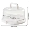 Storage Bottles Cake Carrier Portable 7-Slot Cupcake W/ Handle & Lid For Pies Cakes Container