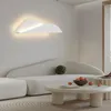 Lâmpada de parede branco pós-moderno minimalista luz criativa arandela para sala de estar loft escada quarto fundo quente gota entrega home gard dhlwd