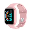 Intelligente Uhren D20 Sport für Mann Frau Geschenk Digital Smartwatch Fitness Tracker Armbanduhr Armband Blutdruck Android iOS Y68 Drop Dhbaw