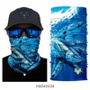 Bandanas 3D Fishing Bandana Hiking Neck Warmer Headwear Headband Sunscreen Windproof Hunting Balaclava Face Shield Camping Outdoor Sports