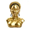 Statuette decorative Donna nera africana Signora Ragazza Scultura femminile Statua Decorazioni per la casa Soggiorno Mobile TV Decorazione del desktop Ornamenti