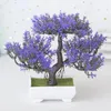 Decorative Flowers Artificial Plants Bonsai Small Tree Pot Plant Potted Faux Room Table El Garden Decor A