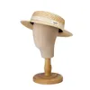 Flat-top plattbrimmad halmhatt barns stickade hattar mens och kvinnors barnskytte med Sun Hat 240319