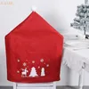 Chair Covers 1 Pcs Classic Christmas Colors Decorations Cover Cartoon Santa Elk Snowman Doll Chaircover Xmas Dustproof Home Decor