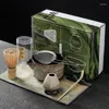 Conjuntos de chá 2024 Matcha Tea Set Colher Japonesa Colher Completa Cerâmica Tigela Ferramentas Acessórios