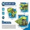 DIY 3-in-1ソーラーエネルギーロボット小児レンズおもちゃ恐竜昆虫掘削機の変形パネル電源モデルギフト240329