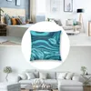 Travesseiro Abstrato Ondas Do Oceano Padrão De Mármore Azul Teal Swirls Throw Case Natal Cusions Capa Capas