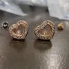 Designer Chopard heart earrings (new Colorless and High End) Happy Sun Moon Stars and Stars Love Earrings Love and Inspiration Earrings for Gifts to Girlfriends