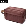 Cosmetic Bags Casual Solid Color Cosmetics Makeup Travel Luggage Small Bag Handbag Men And Women