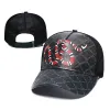 Бейсбольные кепки Дизайнерская бейсболка с куполом и анимированным узором Шляпы для отдыха Кепки с цветами Буква Новинка Мода для мужчин и женщин