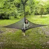 Açık bahçe hayatta kalma üçgen uyku asma turist portatif hamak kamp ekipmanı malzemeleri net ağ boş zamanları 240325