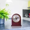 Table Clocks Classic Retro Alarm Clock Solid Wood Roman Digital Manual Adjustment Time For Home Bedroom Dormitory Decoration Wake Up