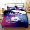 Sängkläder set fotboll täcker digitalt tryck polyester barn barn täcker pojkar sängkläder set för tonåringar king size