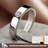 Rings S Of Jewelry Silver 925 For Men Romantic D Color Wedding Sterling Fine 240322