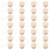 Gobelets jetables pailles 50pcs papier organisateur de desserts supports de stockage de crème glacée