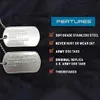 Anhänger-Halsketten Edelstahl The Dog Tag Military 2er-Set personalisierte Halsketten im Army-Stil mit Kugelketten-Schalldämpfern Maßgeschneiderte Halsketten 240401