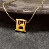 Ketting Designer Gouden Ketting Voor Vrouwen Fijne Stalen Sieraden Luxe Brief Hanger H Kettingen Met Doos Titanium Staal Vervaagt nooit Heren Geschenken