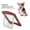 Cat Carriers Square Pp Controllable Switch Pet Door Under 7kg Dog Flap Coffee Color For Install On Wall