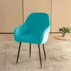 Chair Covers 1PC Velvet Dining Room Cover Elastic Spandex High Arm Slipcovers Stretch Solid Color Armchair Chairs For Home