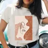 Kadın Tişörtleri Kadın T-Shirts Karikatür Tırnak Makyaj Sevimli Kawaii Top Y2K Gömlek Düzenli Bayanlar Baskı Kadın Grafik Moda Tee Kısa Kollu