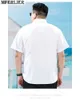 メンズプラスティーポロスサマーメン刺繍フローラルシンプルシャツ半袖マフェリーサイズ10xl 11xl 12xl特大プリントカジュアルドレスシャツ54 YQ240401