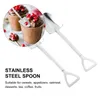 Spoons 4 Pcs Coffee Dessert Cutlery Multipurpose Stainless Steel Scoop Ice Cream