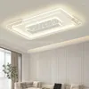 Plafonniers Lampe de lumière LED minimaliste moderne pour chambre à coucher salon salle à manger carré noir avec gradation à distance