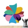 Window Stickers Color Mirror Wall Peel Stick Wallpaper Solid Contact Paper Acrylic Irregular Shape Bedroom Home Decoration
