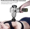 Massage pistolet complet masseur corporel 16 têtes de massage massage argent argent minceur de dispositif de muscle écran écran direct de la relaxation des ventes directes fascia fascia yq240401