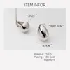 Studörhängen La Monada Womens Silver 925 Ear Piercing Glossy Water Drop for Women Girl