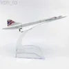 Modello di aereo 16CM 1 400 Modello pressofuso in lega di aeroplano Air Concorde Airways Gran Bretagna Compagnia aerea Display Giocattoli Collezione di modelli con display YQ240401