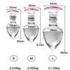 크리스탈 유리 항문 플러그 성인을위한 매끄러운 터치 장난