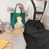 Saco de luxo designer bolsas 2024 pato bonito mulheres ombro casual lona pequena grande capacidade mão convencional