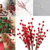 Fleurs décoratives simulées Branches de baies plante artificielle Arrangement floral faux arbre de noël décoration de fête fournitures pour la maison