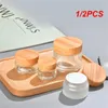 Storage Bottles 1/2PCS Cream Bottle Skincare Products Cosmetic Container Vacuum Glass Sub-box Small Jewelry Lotion Distributor