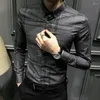 Camicie casual da uomo Camicia e camicetta da uomo Vintage Business Plaid Maschile Top Manica lunga Alta qualità Normale Lusso Cool Xxl Designer Asia