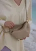 Summer Fashionable French Underarm Womens Bag Cross Stranded Retro Half Round One Shoulder Pea 240328