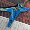 Guitare Blue Dean Dimebag Dean Wah.Burn Lightning Inlay Guitare électrique livraison gratuite