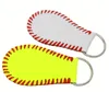 Titanium sporttillbehör läder baseball owal nyckelring softball rep lanyard halsband för id -kortcell mobil droppleverans sport dhda8