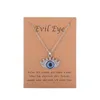 Pendentif Colliers 26 styles bleu turc mauvais yeux pendentif collier créatif diamant diables oeil chaîne colliers bijoux cadeau goutte Dhwzo