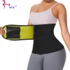 Sexywg midjetränare Slimming Wrap Body Shaper Wholesale Women Neoprene Fitness Belt Bastu Sweat Weight Loss Trimmer Corset 240323